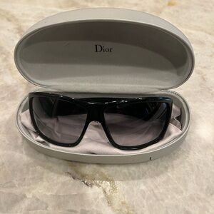Dior Black Sunglasses with Crystal Details